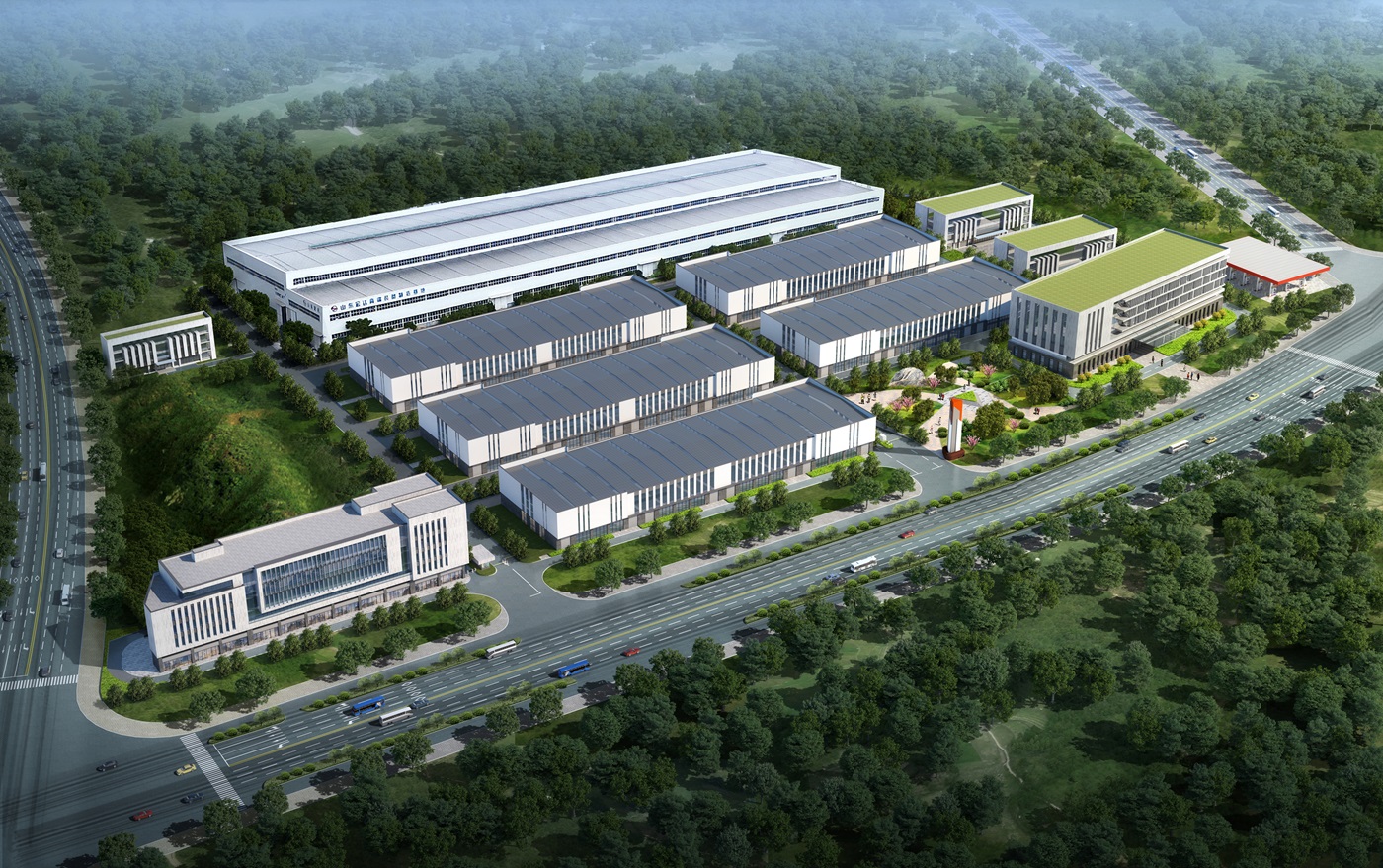 亿博页面在线登录大学城厂区鸟瞰图